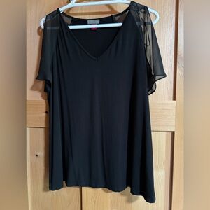 Vince Camuto Women’s Cold Shoulder Short Sleeve Top